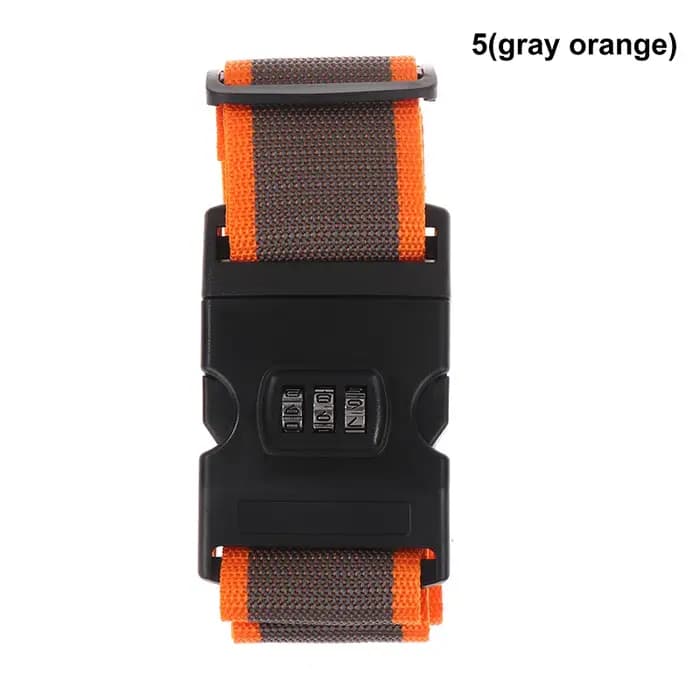 Sangle d'emballage en nylon durable pour bagages de voyage, serrure sécurisée pour valise, ceinture,