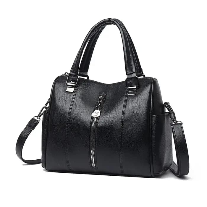 Sac fourre-tout Vintage en cuir PU solide pour femmes