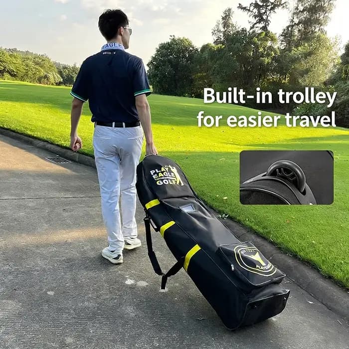 Sac de golf pour l'aviation avec roues silencieuses HKB02