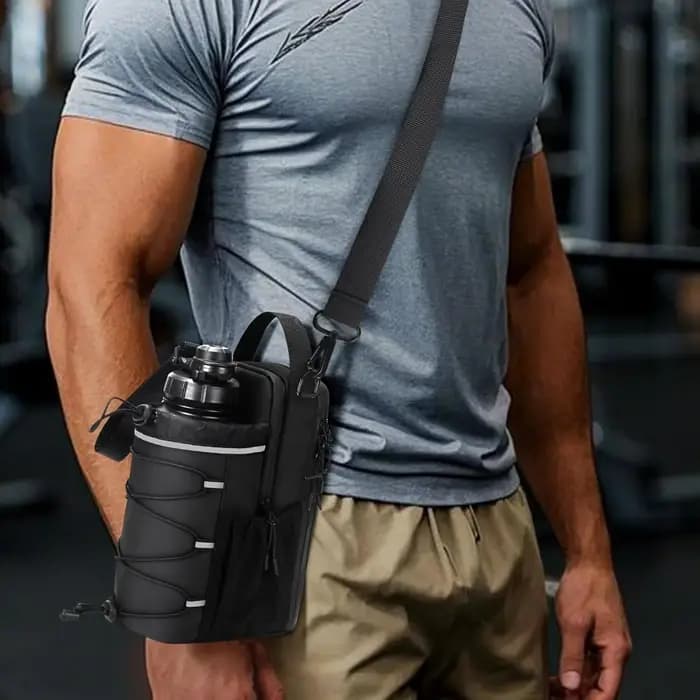 Sac de sport magnétique pour hommes et femmes – Porte-bouteille à bandoulière avec fixation