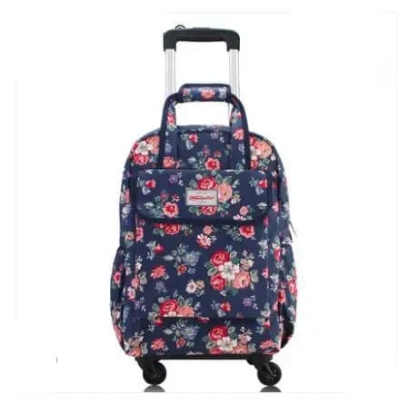 Bagage à main pour femmes, sac à roulettes Oxford, sac à dos roulant, sac à roulettes de voyage, sac