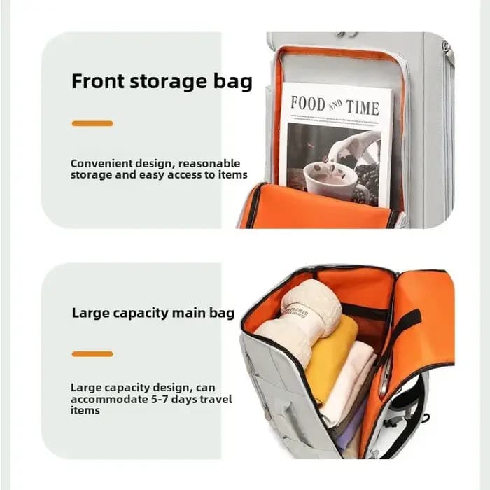 Multi-poches hommes sac à dos pour ordinateur portable voyage grande capacité