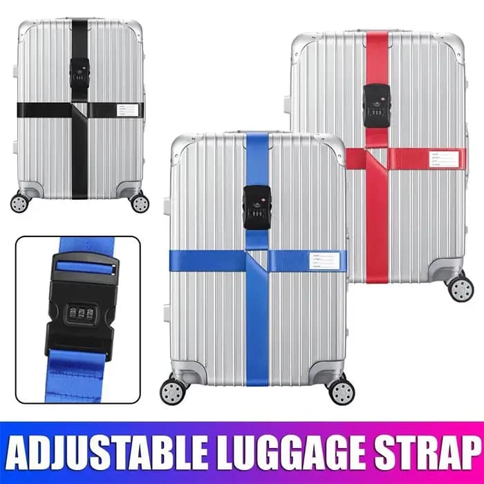 TSA mot de passe douane serrure bagages ceinture croisée réglable valise de voyage bande