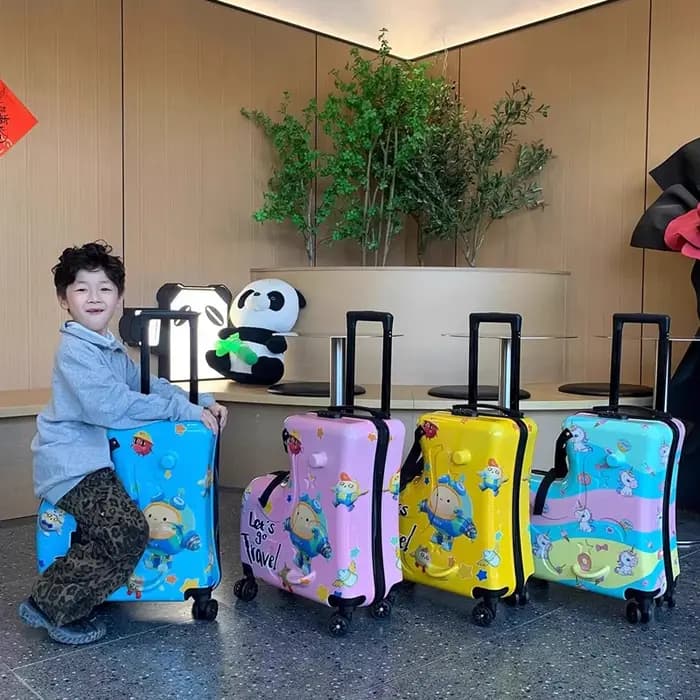 Valise montable de dessin animé mignon pour enfants
