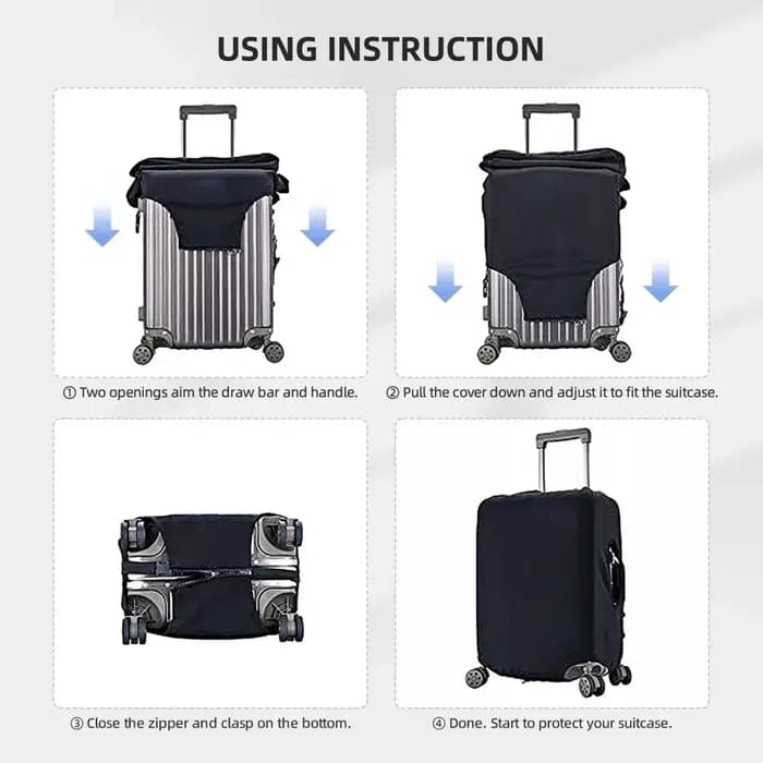 Housse de valise imprimée d'image personnalisée