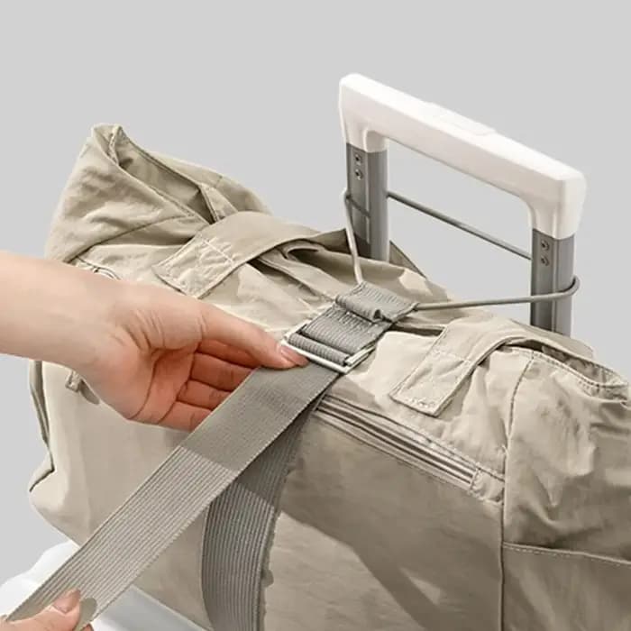 Valise multifonctionnelle avec crochet externe, sac à dos d'extérieur avec boucle anti-perte, sangle de bagage portable pour le voyage 