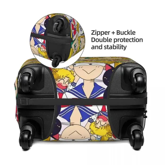 Housse de protection personnalisée pour bagages Sailors Moon Usagi Tsukino