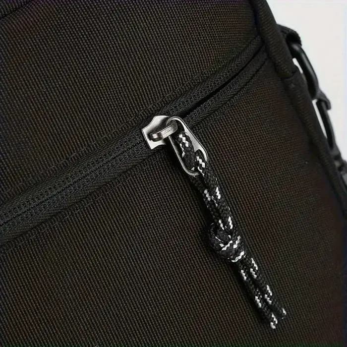 Sac à bandoulière sur le thème italien pour hommes – Noir et doré avec drapeau