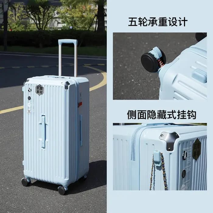 Valise 30 "bagages de grande capacité hommes et femmes universel mot de passe à cinq roues boîtier de chariot étudiant voyage porte-bagages