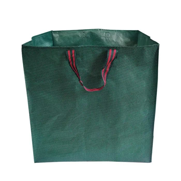Sac poubelle de jardin carré robuste, tissé PP, réutilisable, grande rue, pelouse, piscine, feuilles