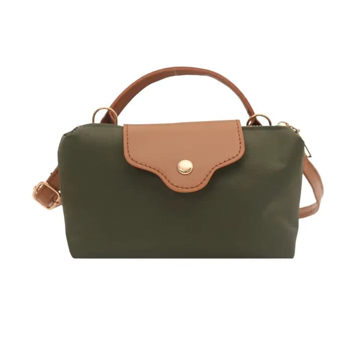 Sac à main carré mini rétro en nylon pour femme