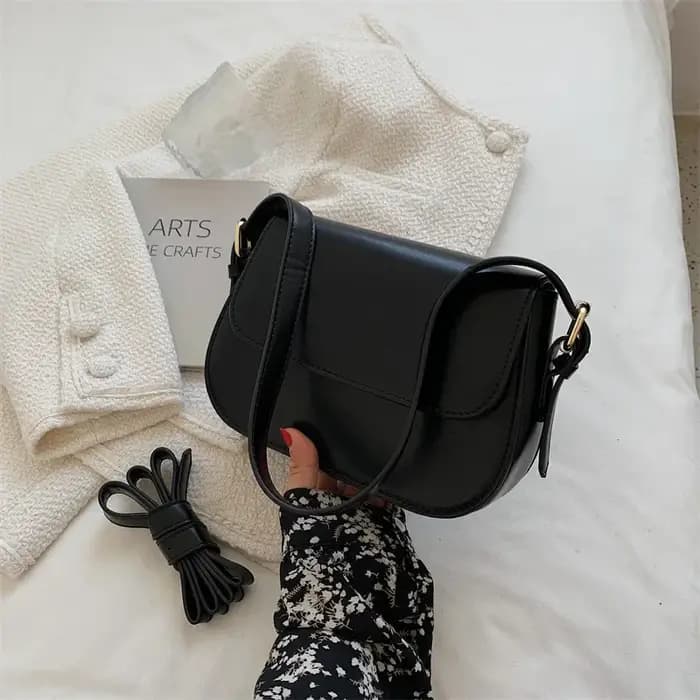 Petit sac de selle rétro à Texture avancée pour femmes, sacoche populaire assortie avec tout, sacs s