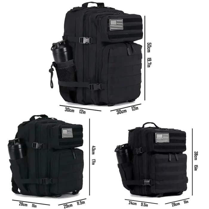 25L 35L 45L sac à dos tactique hommes femmes Sports de plein air voyage salle de sport sac de randonnée Molle militaire Camping chasse survie sac à dos