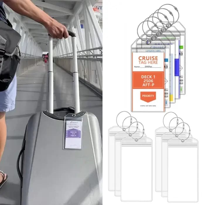 5-20 Étiquettes de bagages pour croisière