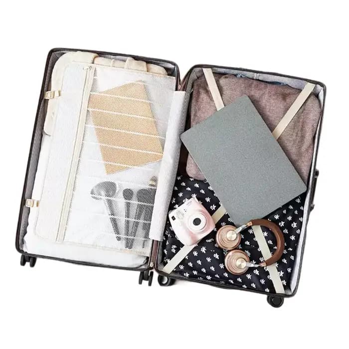 Ensemble de bagages roulants Vintage en cuir PU