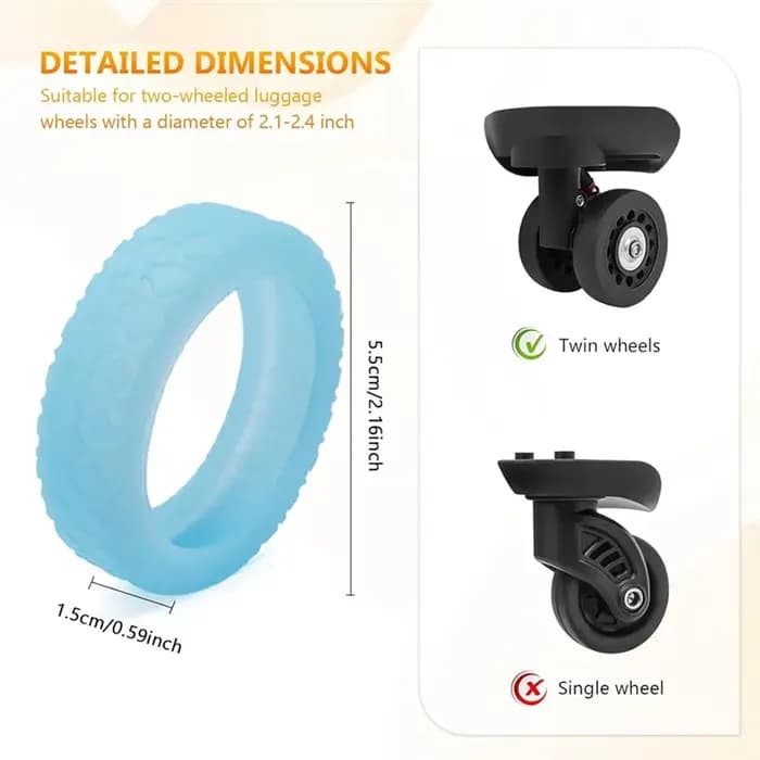 Couvre-roues de valises SOFT-8Pcs