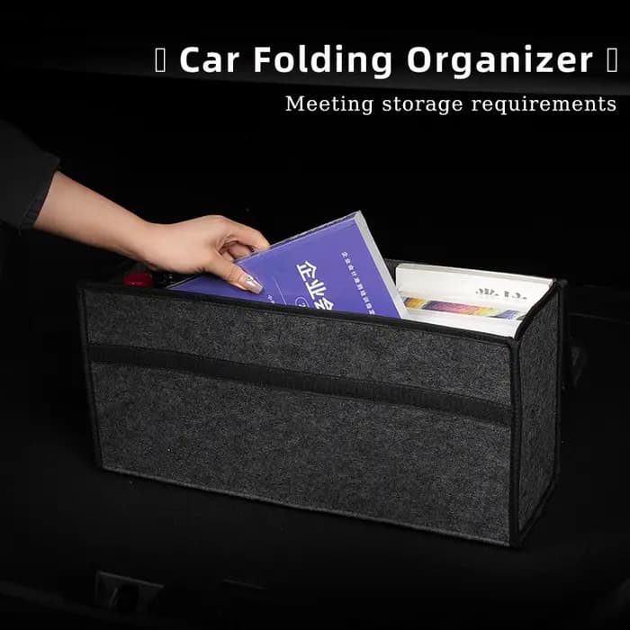 Boîte de rangement pliable pour coffre de voiture