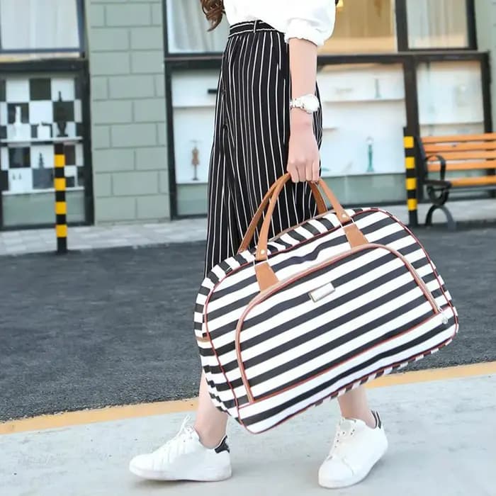 Sac polochon de voyage en cuir PU pour femmes et hommes