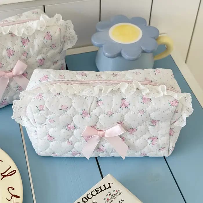 Petite trousse de maquillage et de rangement de voyage pour femmes et filles