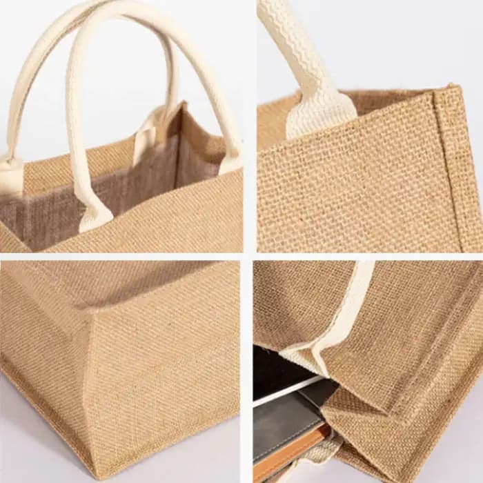 Sac fourre-tout en lin vintage pour femmes