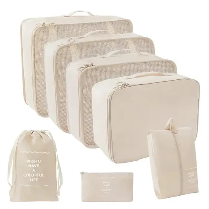 Sacs de rangement de voyage BSEVB - Ensemble de 7 pièces - Bagages portables pour un tri efficace des vêtements