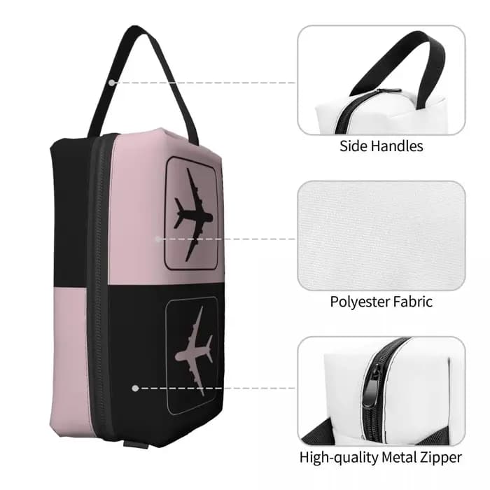 Trousse de toilette de voyage personnalisée pour les arrivées et les départs d'avion