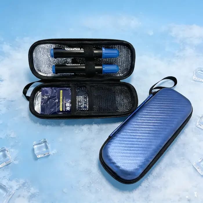 Sac de refroidissement à insuline Portable avec 4 sacs de glace