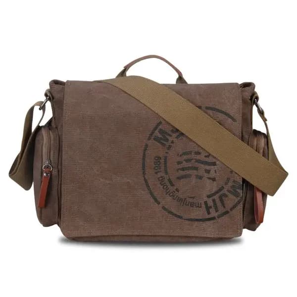 Sacs de messager pour hommes sac à bandoulière en toile mode