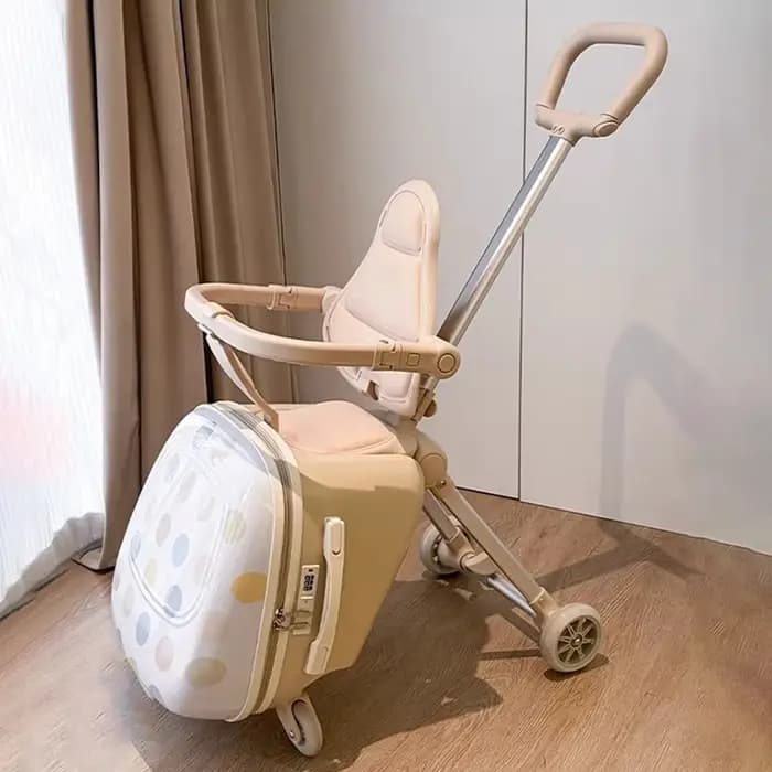 Valise de 20 pouces avec siège pour enfant, bagage à roulettes, valise amovible, bagage cabine, valise de voyage, poussette