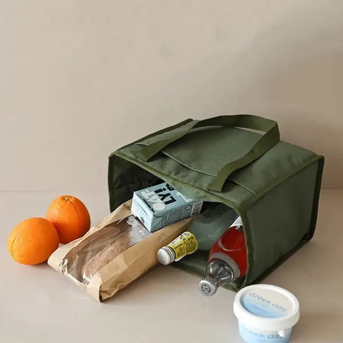 Sac Isotherme Grande Capacité pour Boîte à Bento – Sac de Rangement Alimentaire Zippé pour Femmes – Sac Glacière de Voyage et Pique-nique