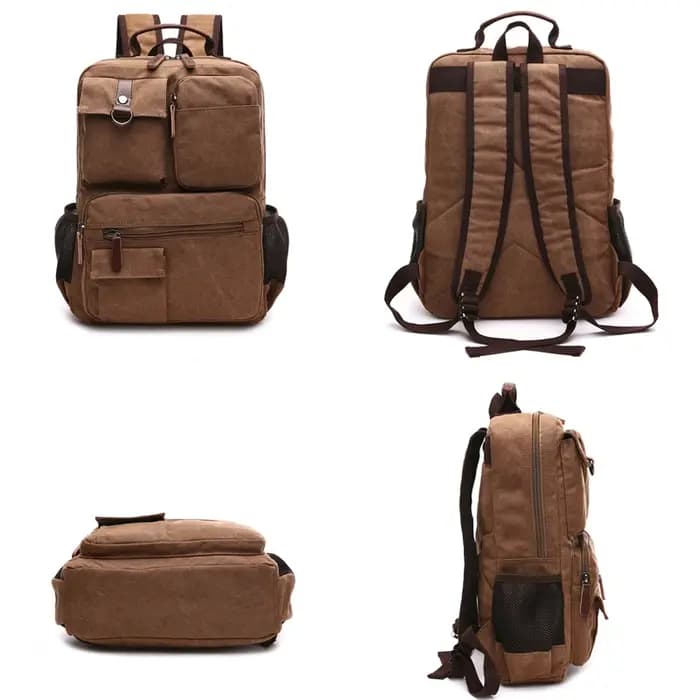 Hommes sac à dos pour ordinateur portable sac à dos toile sac d'école sacs à dos de voyage pour adolescent mâle sac à