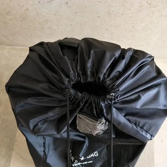Noir pour avion porte vérifier sac grand pour poussette siège de voiture sac de rangement bébé poussette sac poussette couverture landau sac de voyage