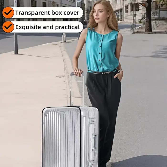 Protecteur de bagages housse de valise transparent PVC
