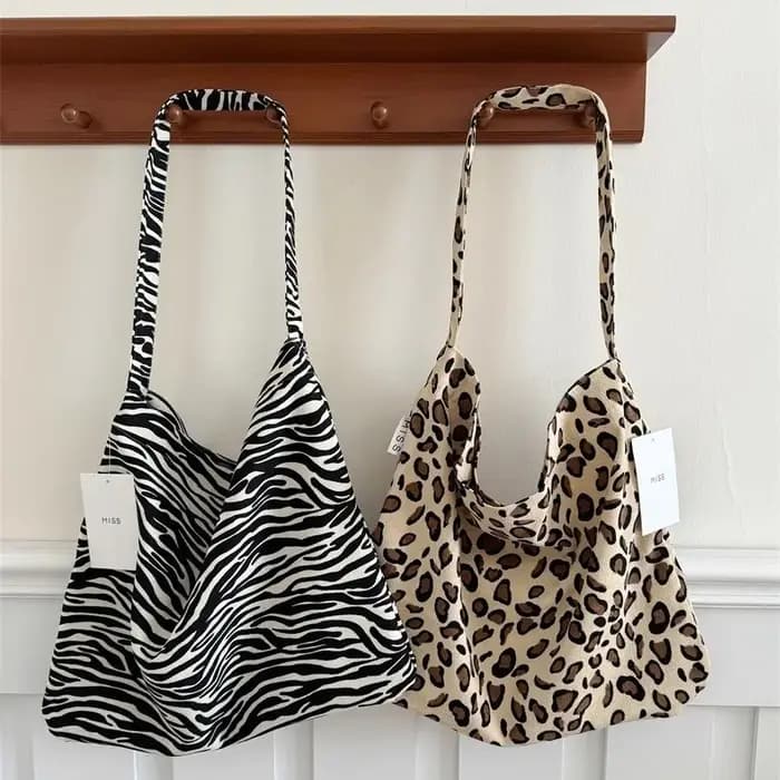 Sac en toile de grande capacité de style paresse