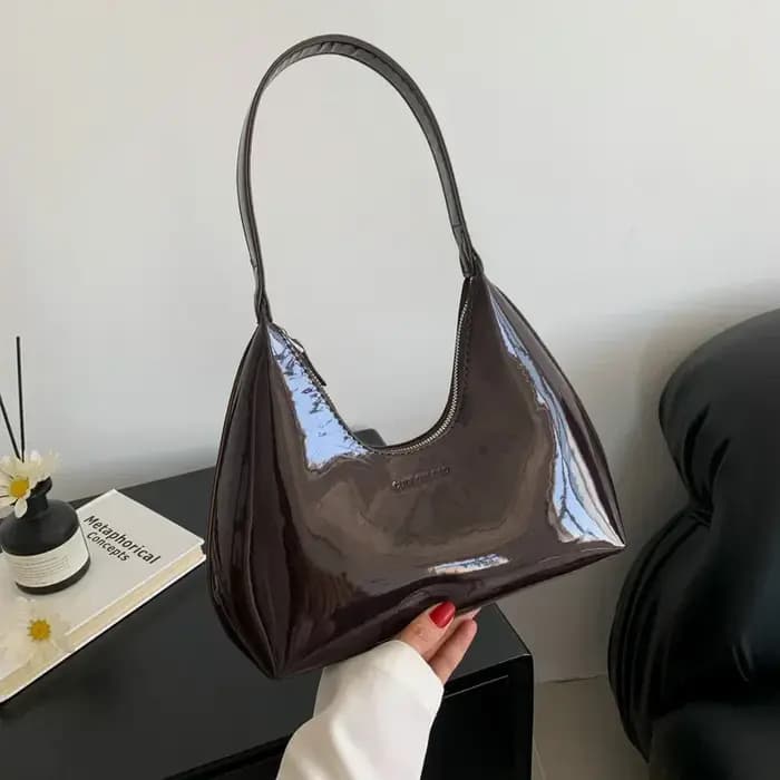 ChimDesigner-Sacs à main en cuir verni pour femmes