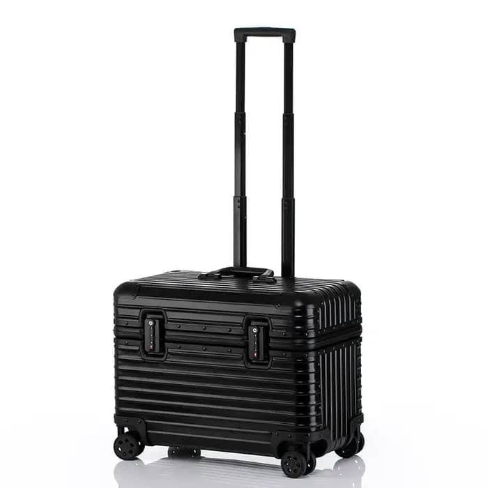 Valise cabine de voyage petite bagage en métal 100% aluminium valises à roulettes de voyage boîte po