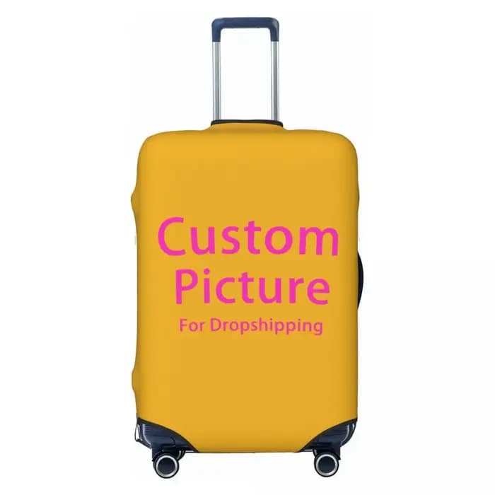 Housse de protection pour bagages, Logo Photo personnalisé, mignon, personnalisé, bricolage imprimé,