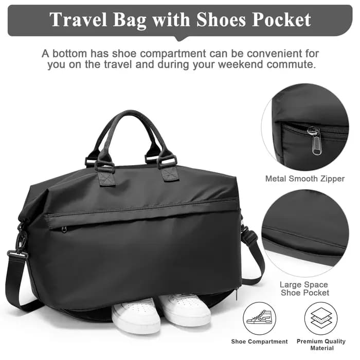 Sac de voyage pliable, grand sac de sport pour femmes et hommes