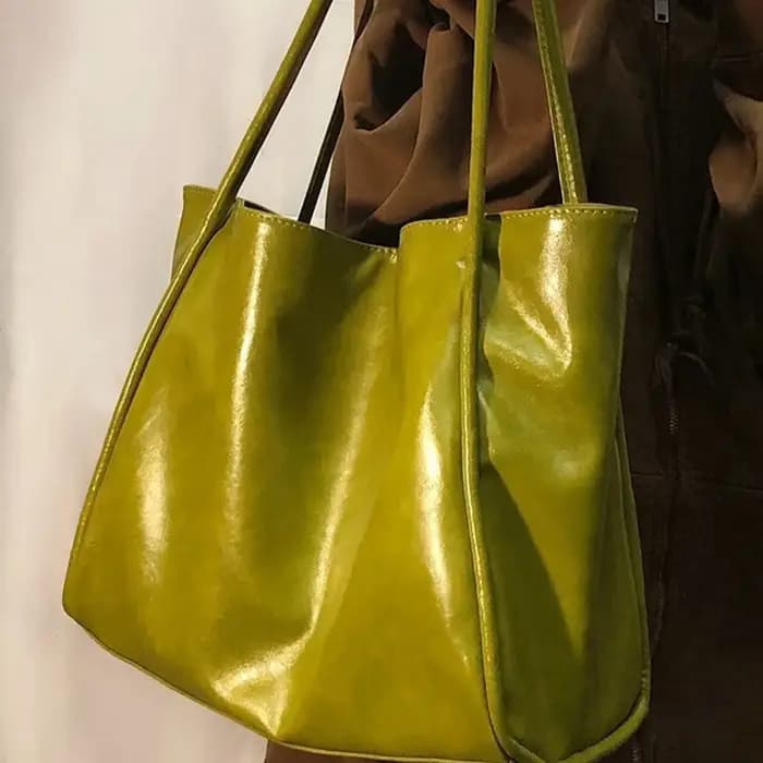 Sacs fourre-tout en cuir PU solide pour femme