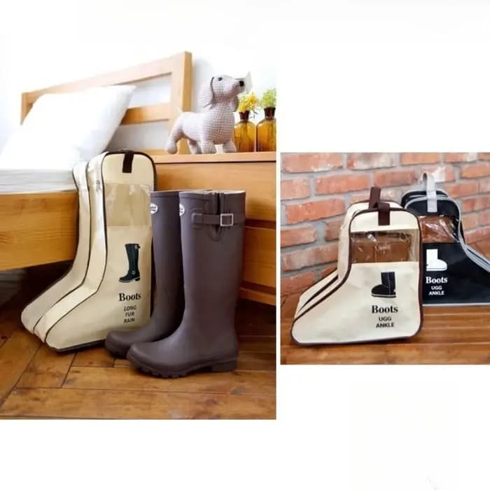 1 sac de rangement multifonctionnel pour bottes avec poignées