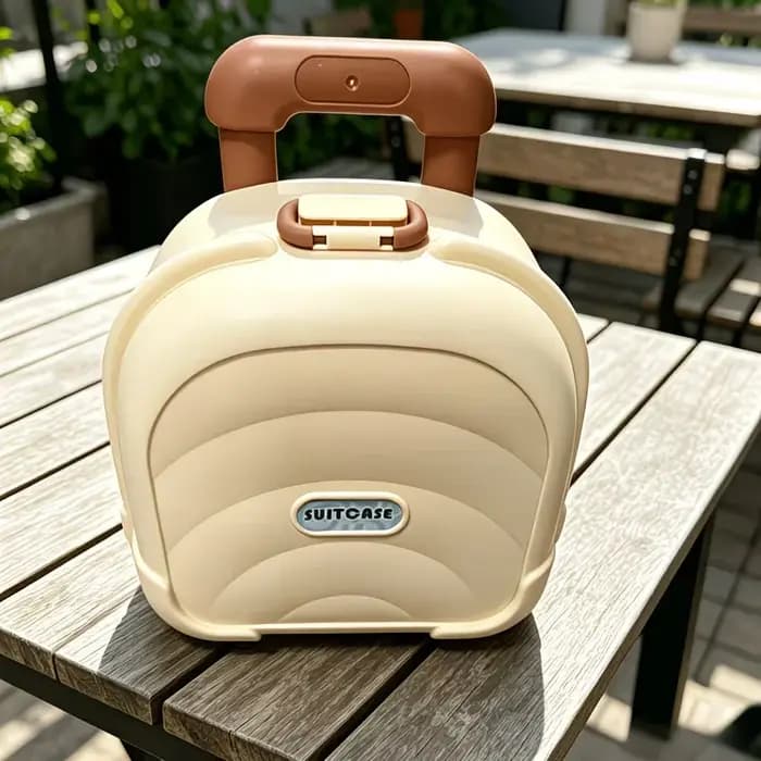 La valise avec poignée télescopique est facile à transporter et convient aux trajets quotidiens