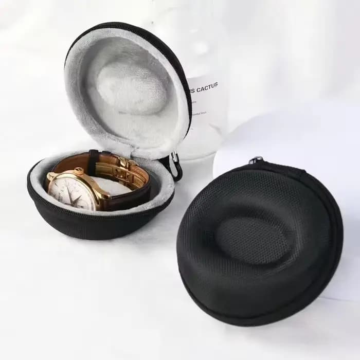 Étui de voyage Portable EVA pour montre unique, boîte de rangement pour montre, support de montre étanche pour montres intelligentes, conteneur à fermeture éclair
