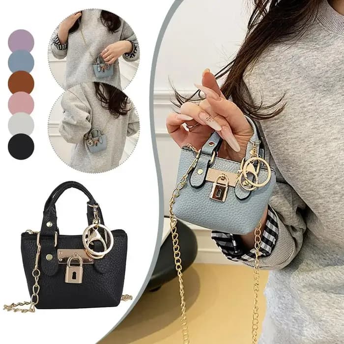 Sac carré tendance pour femme avec fermoir