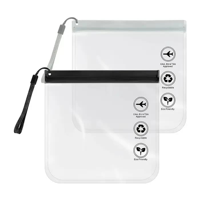 '1X 20cm bagages Transparent voyage utilisation étanche vol maquillage sac