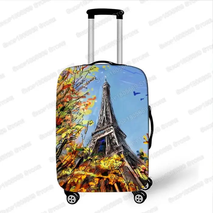 Couvre-bagages tour Eiffel pour voyage