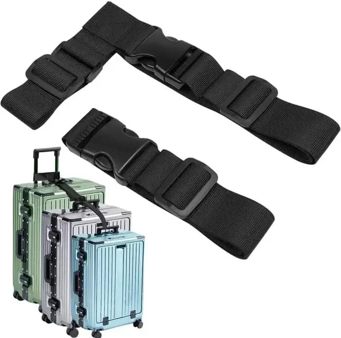 Lot de 2 sangles de bagages pour valises