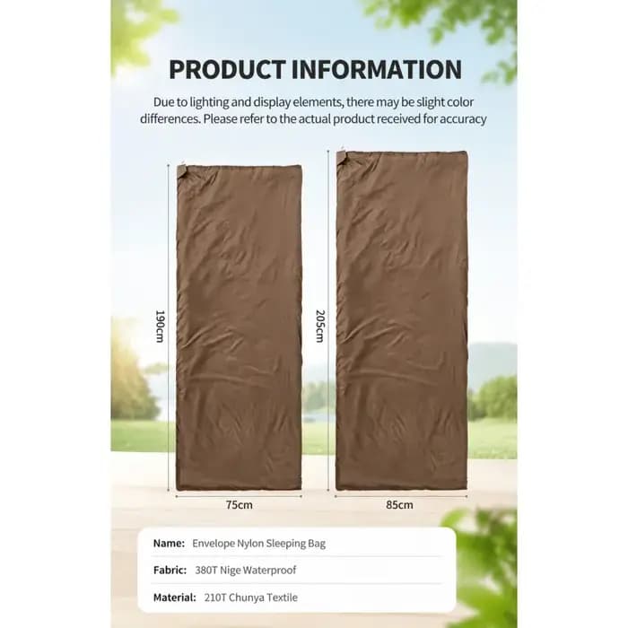 Sac de couchage de camping compact et léger