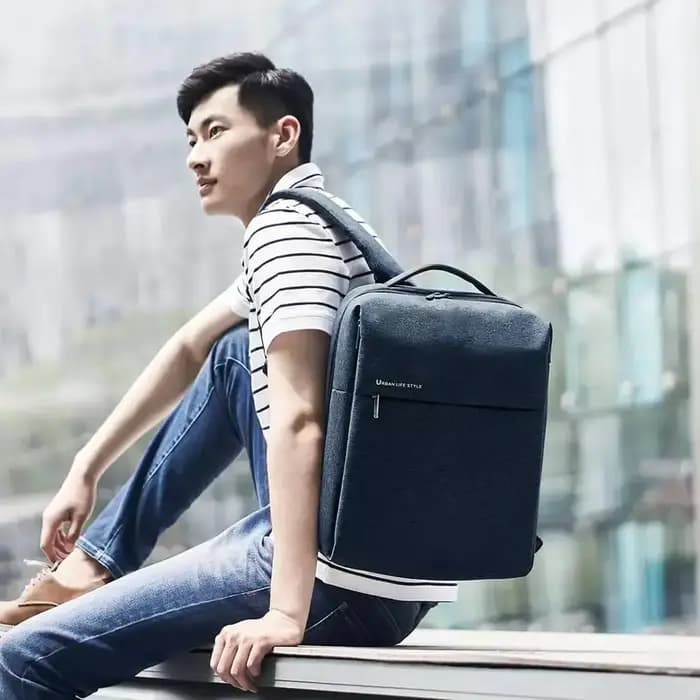 Xiaomi-Sac à dos simple urbain original