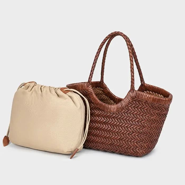 Sac en paille tressé 2026 – Sac à main de plage pour les vacances d'été