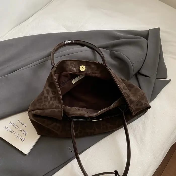 LEFTSIDE – sacs à bandoulière léopard en cuir PU pour femmes
